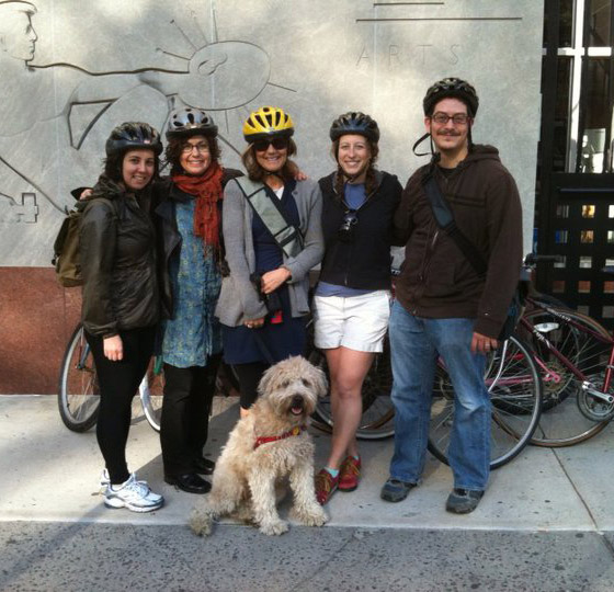 From the left: Rachael Cole, Anne Schwartz, Lee Wade, Emily Seife and Jason Gots